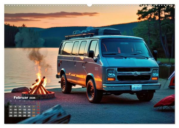 Produktbild: Vanlife - Caravan Abenteuer (Wandkalender 2026 DIN A2 quer), CALVENDO Monatskalender