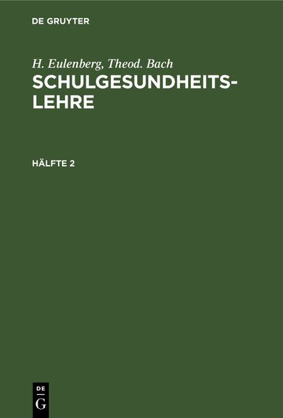 Produktbild: Schulgesundheitslehre. H&auml;lfte 2