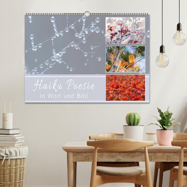 Produktbild: Haiku Poesie in Wort und Bild (Wandkalender 2026 DIN A2 quer), CALVENDO Monatskalender