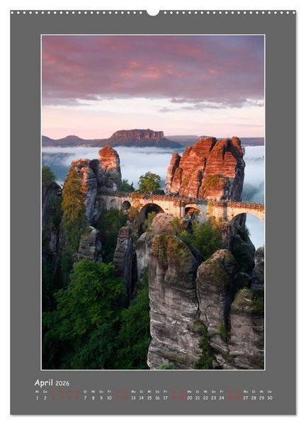 Produktbild: Meine sch&ouml;ne S&auml;chsische Schweiz (Wandkalender 2026 DIN A2 hoch), CALVENDO Monatskalender