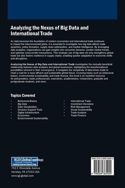 Produktbild: Analyzing the Nexus of Big Data and International Trade