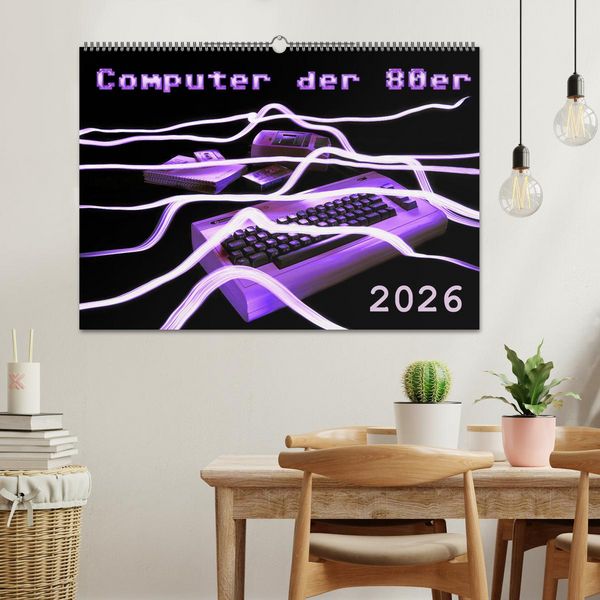 Produktbild: Computer der 80er (Wandkalender 2026 DIN A2 quer), CALVENDO Monatskalender