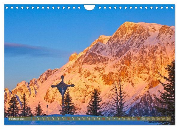 Produktbild: Gipfelkreuze im Sonnenlicht (Wandkalender 2026 DIN A4 quer), CALVENDO Monatskalender