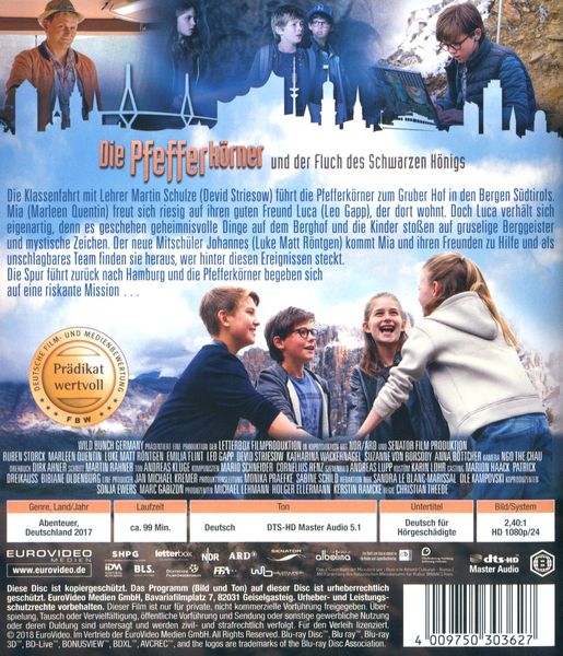 Produktbild: Die Pfefferk&ouml;rner und der Fluch schwarzen K&ouml;nigs
