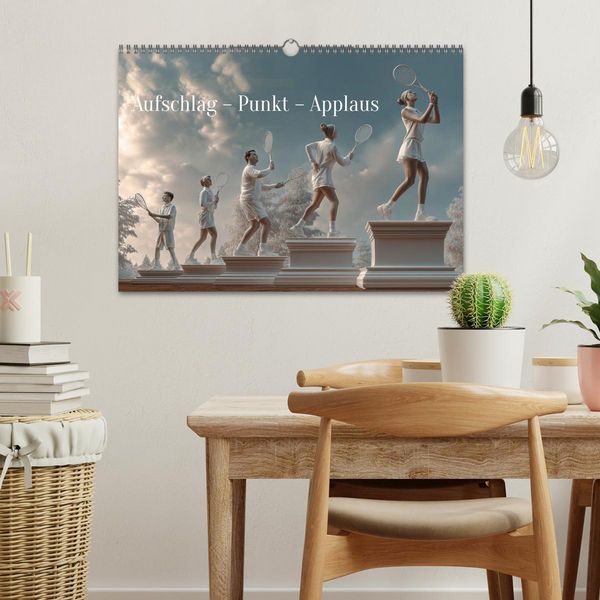 Produktbild: Aufschlag &ndash; Punkt &ndash; Applaus (Wandkalender 2026 DIN A3 quer), CALVENDO Monatskalender