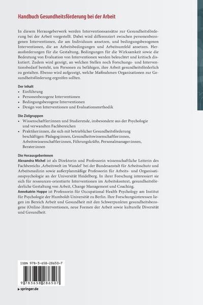 Produktbild: Handbuch Gesundheitsf&ouml;rderung bei der Arbeit