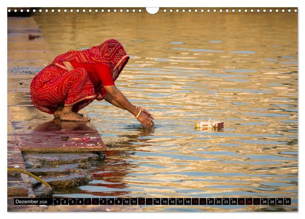 Produktbild: Indien - im Meer der Farben (Wandkalender 2026 DIN A3 quer), CALVENDO Monatskalender