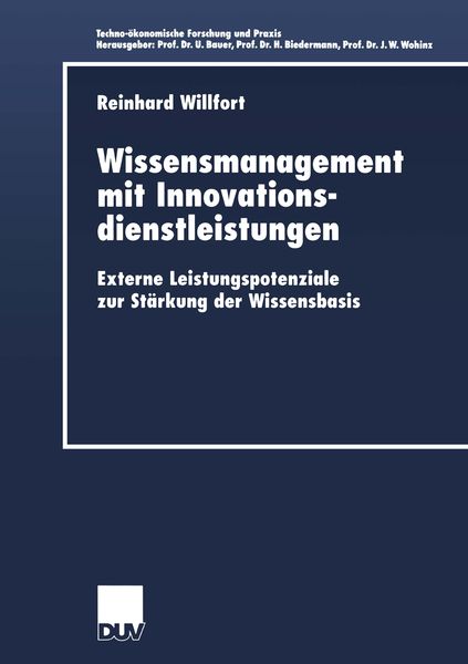 Produktbild: Wissensmanagement mit Innovationsdienstleistungen