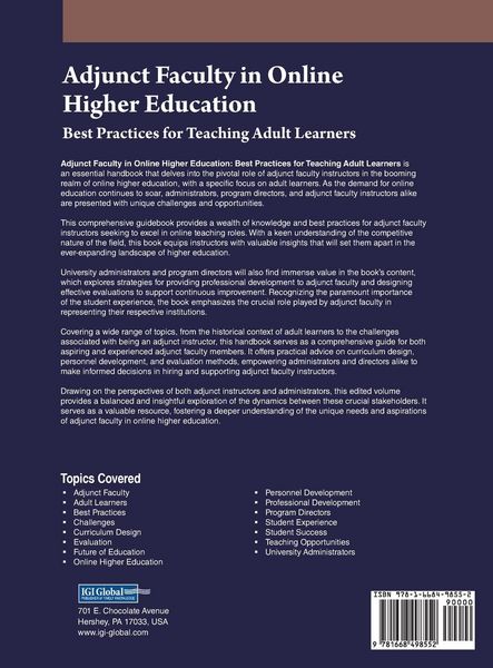 Produktbild: Adjunct Faculty in Online Higher Education