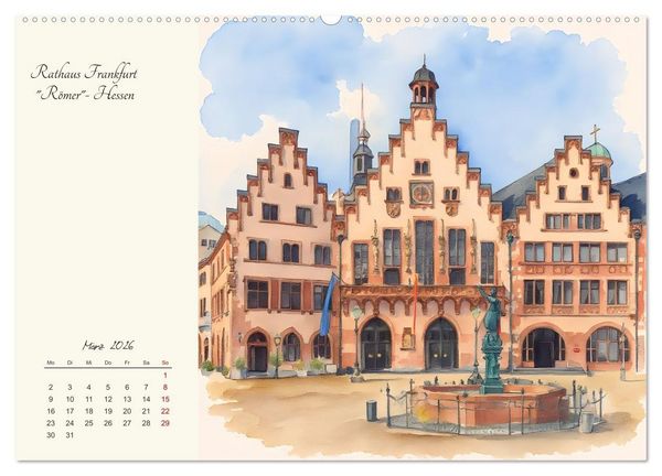 Produktbild: Historische Deutsche Wahrzeichen (Wandkalender 2026 DIN A2 quer), CALVENDO Monatskalender