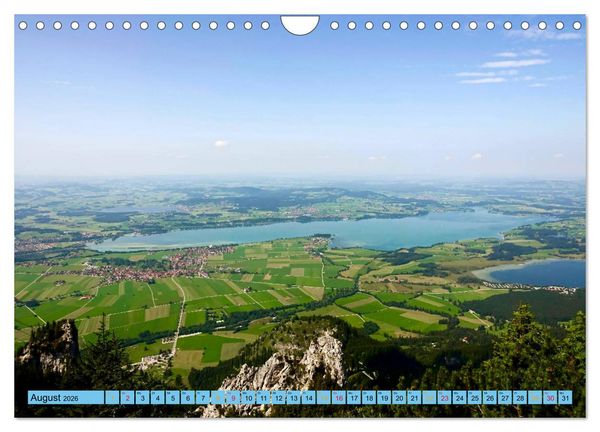 Produktbild: Sch&ouml;ner Forggensee (Wandkalender 2026 DIN A4 quer), CALVENDO Monatskalender