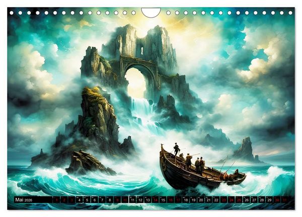 Produktbild: Zeitlose Zeugen der Meere (Wandkalender 2026 DIN A4 quer), CALVENDO Monatskalender