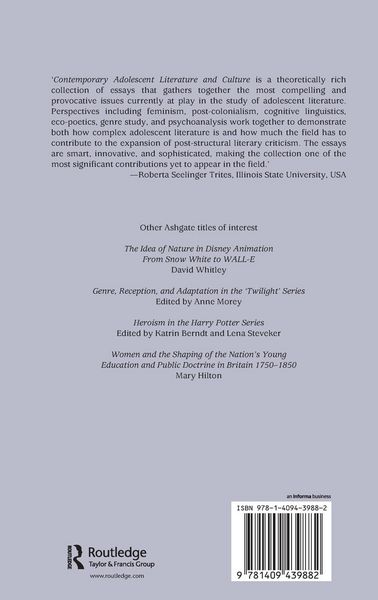 Produktbild: Contemporary Adolescent Literature and Culture