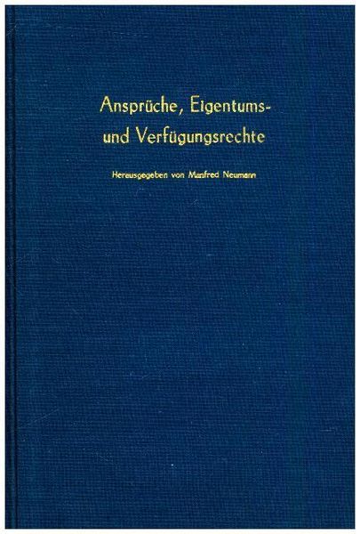 Produktbild: Anspr&uuml;che, Eigentums- und Verf&uuml;gungsrechte.