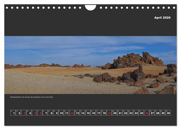 Produktbild: Teneriffa im Panorama (Wandkalender 2026 DIN A4 quer), CALVENDO Monatskalender