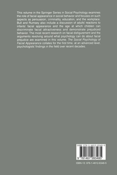Produktbild: The Social Psychology of Facial Appearance
