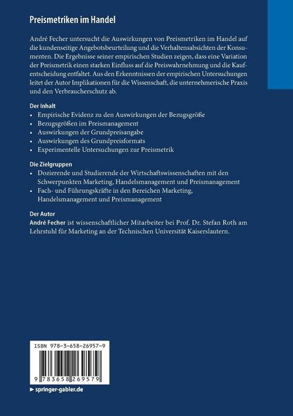 Produktbild: Preismetriken im Handel