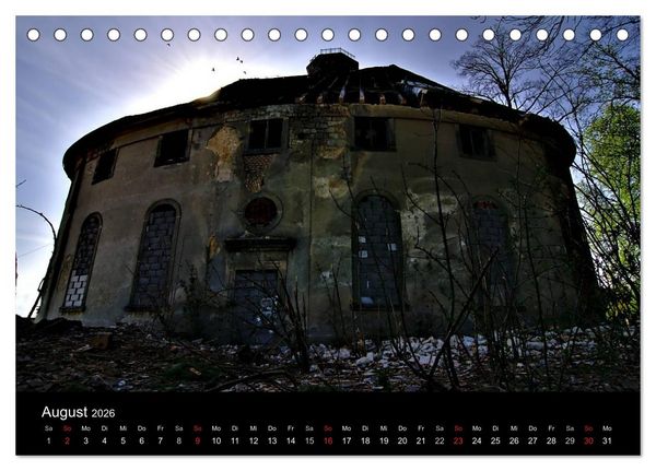 Produktbild: Verlassene Ort - Kirchen (Tischkalender 2026 DIN A5 quer), CALVENDO Monatskalender