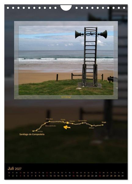Produktbild: Camino del Norte (Wandkalender 2027 DIN A4 hoch), CALVENDO Monatskalender