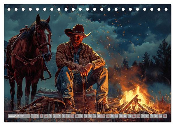 Produktbild: Horses, Power and Freedom (Desk Calendar 2026 DIN A5 landscape), CALVENDO 12 Month DeskCalendar