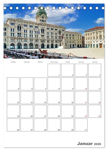 Produktbild: Italiens Sch&ouml;nheit - Terminplaner (Tischkalender 2026 DIN A5 hoch), CALVENDO Monatskalender