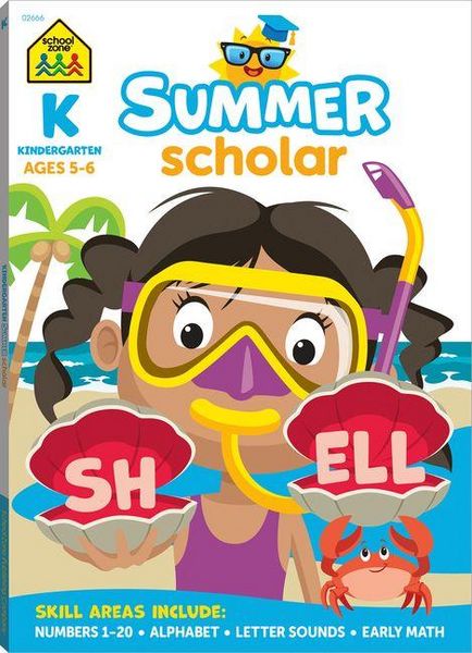 Produktbild: School Zone Kindergarten Summer Scholar Workbook