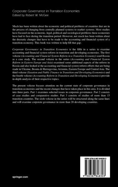 Produktbild: Corporate Governance in Transition Economies