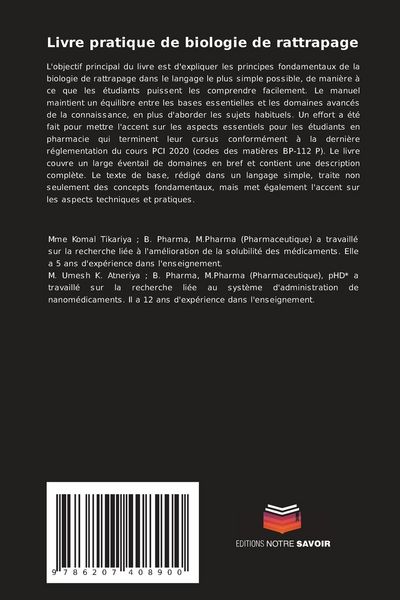 Produktbild: Livre pratique de biologie de rattrapage