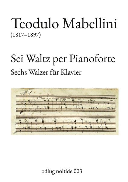 Produktbild: Sei Waltz per Pianoforte