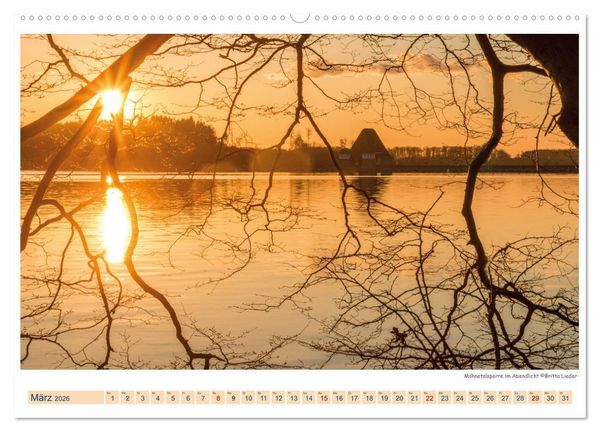 Produktbild: M&ouml;hnesee - das westf&auml;lische Meer (Wandkalender 2026 DIN A2 quer), CALVENDO Monatskalender