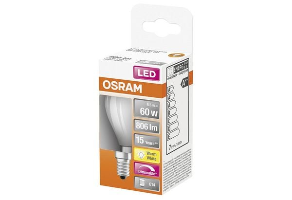 Produktbild: OSRAM HOMELIGHTING 4058075447837 LED EEK D 45 mm x 80 mm 1 St.