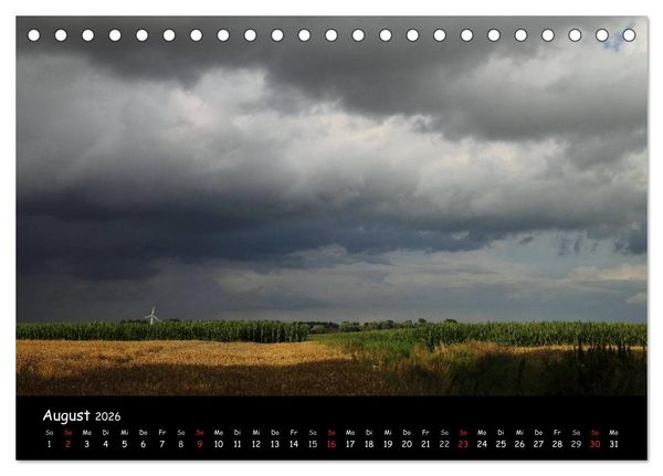 Produktbild: Ostfriesland - Land und Wetter (Tischkalender 2026 DIN A5 quer), CALVENDO Monatskalender