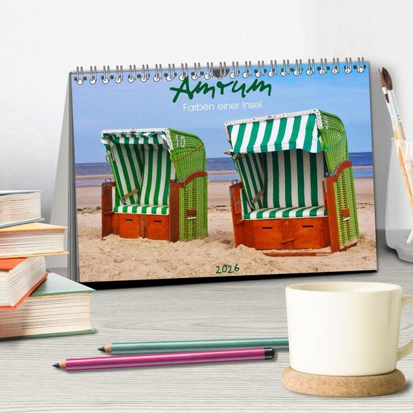 Produktbild: Amrum - Farben einer Insel (Tischkalender 2026 DIN A5 quer), CALVENDO Monatskalender