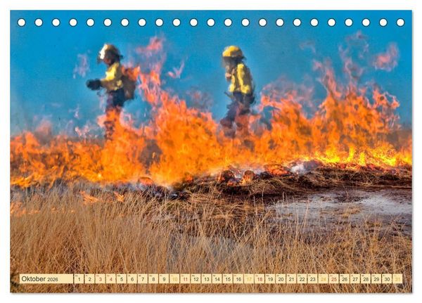 Produktbild: Feuerwehr - Eins&auml;tze (Tischkalender 2026 DIN A5 quer), CALVENDO Monatskalender