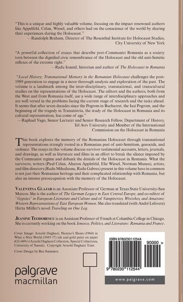 Produktbild: Local History, Transnational Memory in the Romanian Holocaust
