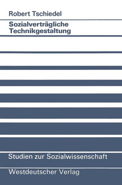 Produktbild: Sozialvertr&auml;gliche Technikgestaltung