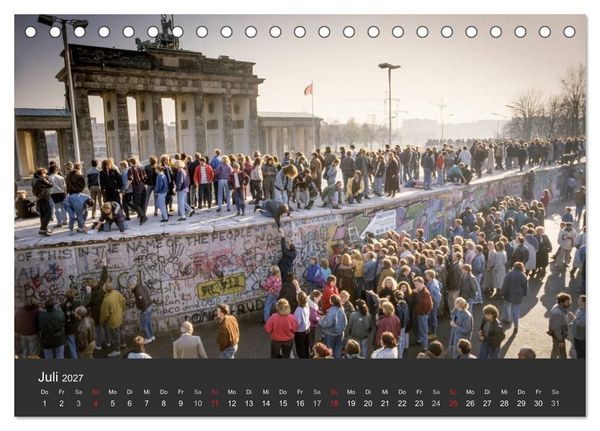 Produktbild: Berlin - der Fall der Mauer (Tischkalender 2027 DIN A5 quer), CALVENDO Monatskalender
