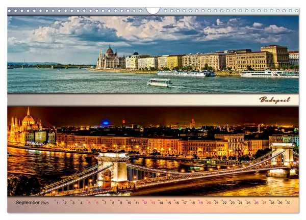Produktbild: St&auml;dte der Welt, Panoramen (Wandkalender 2026 DIN A3 quer), CALVENDO Monatskalender
