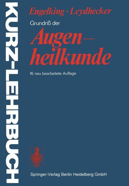Produktbild: Grundriss der Augenheilkunde