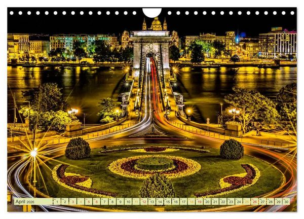 Produktbild: St&auml;dte der Welt - Skylines in der Nacht (Wandkalender 2026 DIN A4 quer), CALVENDO Monatskalender