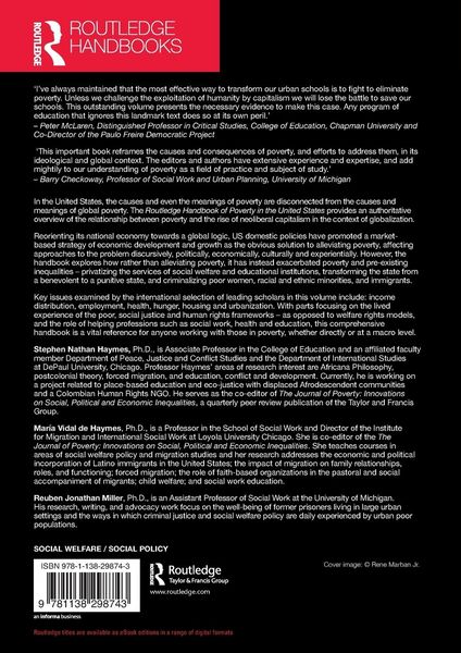 Produktbild: The Routledge Handbook of Poverty in the United States