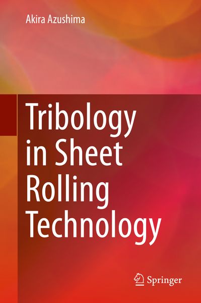 Produktbild: Tribology in Sheet Rolling Technology