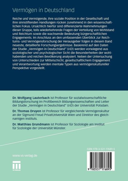 Produktbild: Verm&ouml;gen in Deutschland