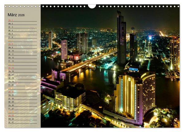 Produktbild: Bangkok - K&ouml;nigreich Thailand (Wandkalender 2026 DIN A3 quer), CALVENDO Monatskalender