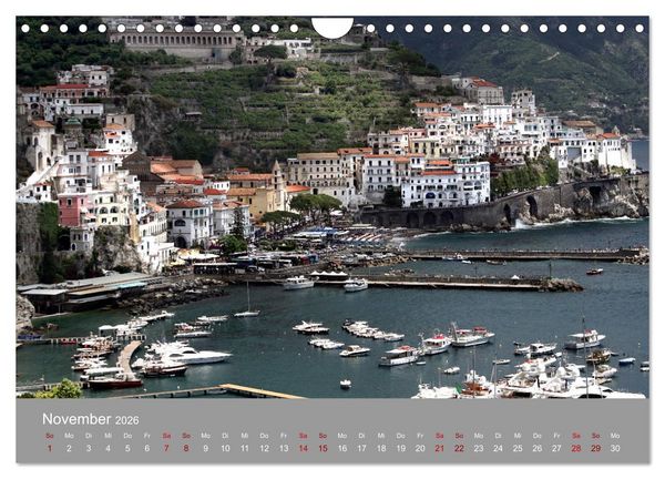 Produktbild: Traumlandschaft am Mittelmeer: Die Amalfik&uuml;ste (Wandkalender 2026 DIN A4 quer), CALVENDO Monatskalender
