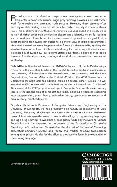 Produktbild: Programming with Higher-Order Logic