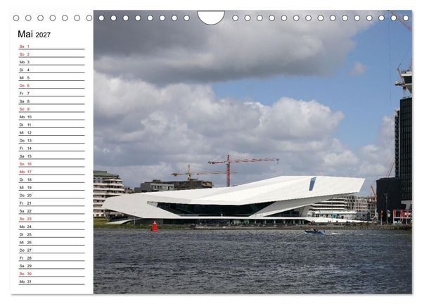 Produktbild: Holl&auml;ndische Architektur Geburtstagskalender (Wandkalender 2027 DIN A4 quer), CALVENDO Monatskalender