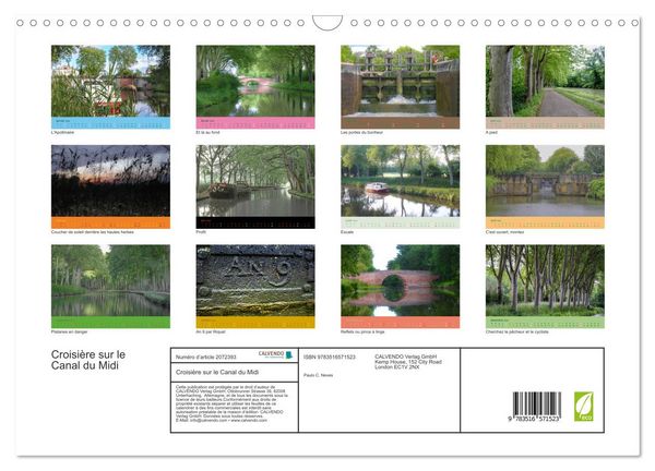 Produktbild: Croisi&egrave;re sur le Canal du Midi (Calendrier mural 2026 DIN A3 vertical), CALVENDO calendrier mensuel