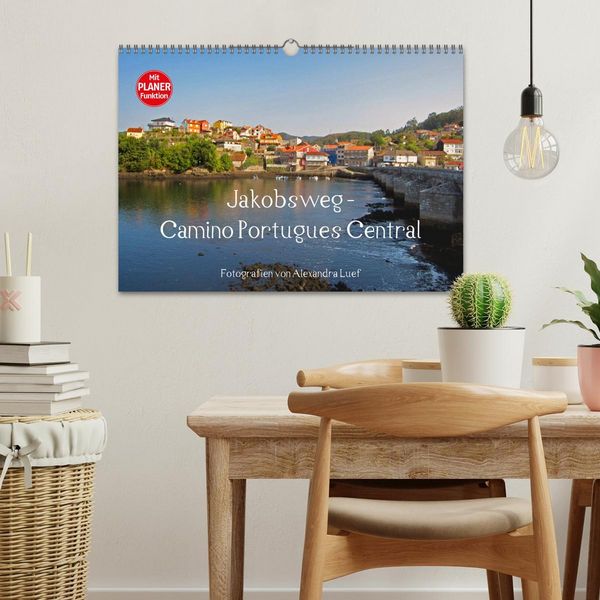 Produktbild: Jakobsweg - Camino Portugues Central (Wandkalender 2026 DIN A3 quer), CALVENDO Monatskalender