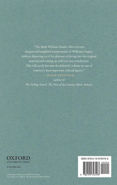 Produktbild: Hank Williams Reader Ram C